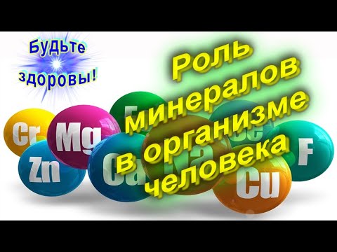 Роль минералов в организме человека