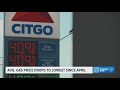 Gas prices fall sharply nationwide, hitting lowest average since April, AAA says