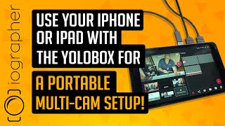 Use your iPhone or iPad with the Yolobox for a portable multicam setup!