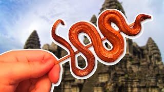 Жареная змея! Что едят в Камбодже? Жареная змея! Что едят в Камбодже?