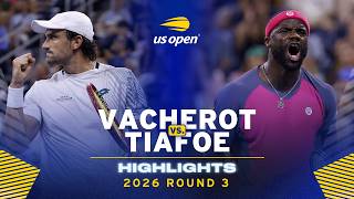 Valentin Vacherot vs. Frances Tiafoe Highlights | 2026 US Open Round 3