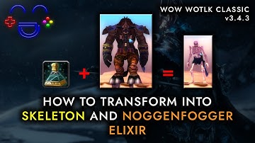 Noggenfogger Elixir and Skeleton Transform | Wotlk Classic