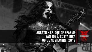 Abbath - Bridge of Spasms (06 de Noviembre 2019, Costa Rica)