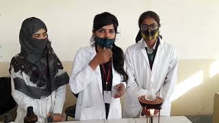 Synthesis of hexamine from formaldehyde by B.Pharma 3rd year.