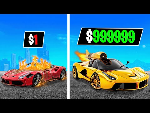 $1 to $1,000,000 Ferrari in GTA!