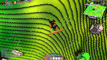 Cube World trying to land on a cloud