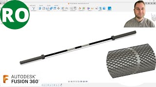 Fusion 360 | Modelarea unei Bare Olimpice 3D | Randalinare | Rapid și Simplu