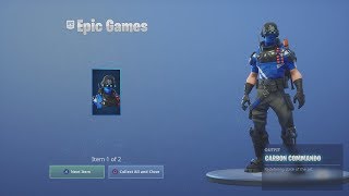 Unlocking The Free Fortnite Skin Today Carbon Commando Fortnite Carbon Pack