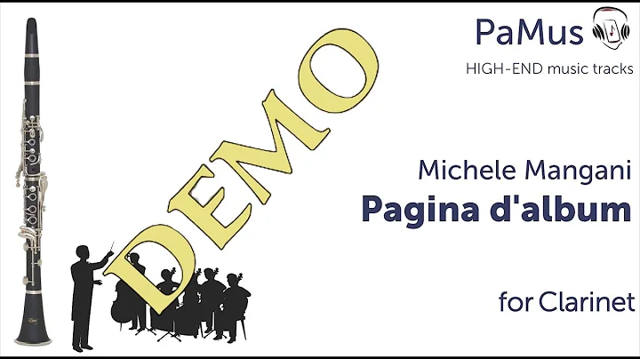 Michele Mangani: Pagina d'album for clarinet and o...