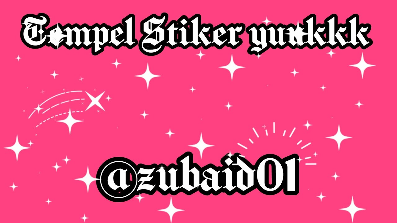 zubaidah vlog sedang live TEMPEL STIKER LUCU