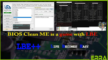 BIOS Clean ME is a GAME with LBE++ , wait for more MAGIC to come with the next release 😎