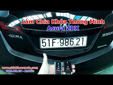 Làm chìa khóa thông minh Acura ZDX | www.chiakhoaxeoto.com
