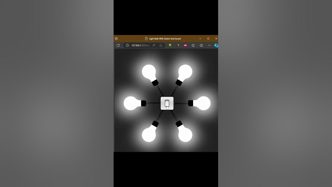 Light Bulb Effect With Switch Using Html Css and Javascript - YouTube