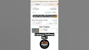 Day-7 | OptionBuying Trading Challange, Discipline Trading . Nifty Option Trading. #anpadhtrader
