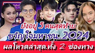 ผลโหวตล่าสุด!!! ขวัญใจมหาชน 2024 ทั้ง 2 ช่องทาง มีหลุดไปหนึ่ง #อิงฟ้า #นุนิว #ไรอัลกาจบัณฑิต EP.1028