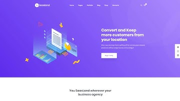 Startup Landing Page Demo Preview | Saasland MultiPurpose WordPress Theme