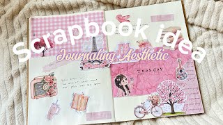 Scrapbooking idea with me🌸🌺, journaling aesthetic🌺📖, quotes about life🍂🌺