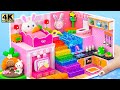 DIY Rainbow Miniature House ❤️ Make Adorable Bunny House from Cardboard with Bedroom & Kitchen