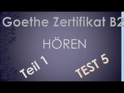 Goethe Zertifikat B2- B2 PRÜFUNG -Hören B2 -Test 5- Teil 1 mit Lösung