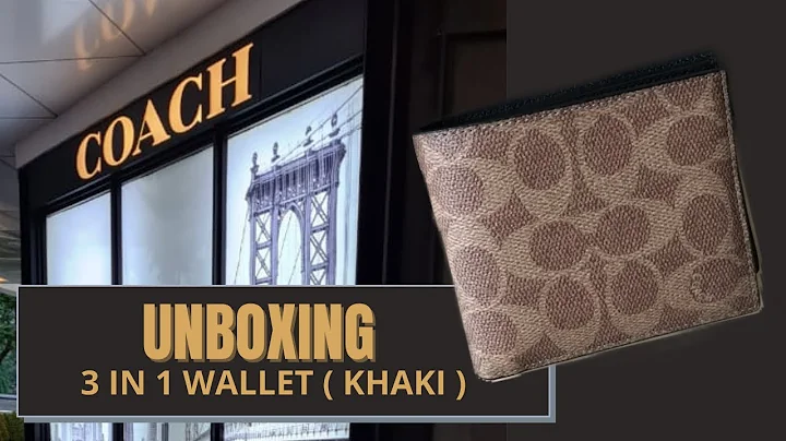 [Unboxing] Coach 3 in 1 Colorblock Signature Wallet - Khaki