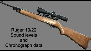 Ruger 10/22 Sound/Speed: Range Sound and Speed Data