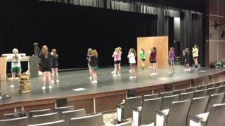 MMS cheer practice coach Kim and kate