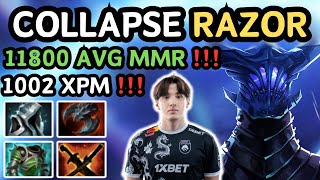 🔥 COLLAPSE RAZOR Offlane Highlights 7.35d 🔥 Offlane God Collapse RANK 10 - Dota 2