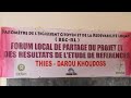 Avec le soutien des ONG Oxfam et Enda Diappo, Le Forum civil arme les populations de Darou Khoudoss Avec le soutien des ONG Oxfam et Enda Diappo, Le Forum civil arme les populations de Darou Khoudoss