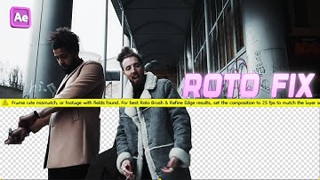 How to FIX Rotobrush Errors in After Effects