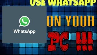 USE WHATSAPP ON YOUR PC/DESKTOP !!! screenshot 5