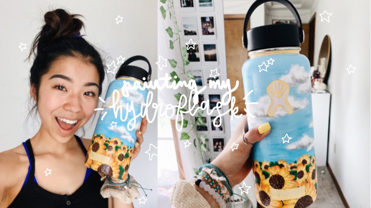 painted blue hydro flask