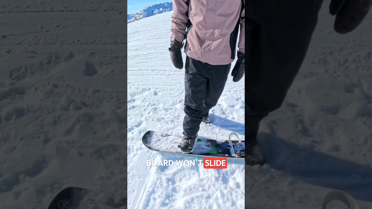 Learn to skate to get to and from the chairlift @outdoormasterUS @clewsnowboarding #snowboarding