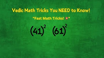 Square Numbers Ending in 1 Instantly! ⚡ | Vedic Math Trick Explained | Math & Molecules