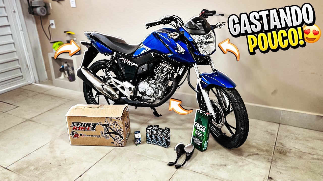 Protetor motor stunt race titan fan cargo start 160 azul em