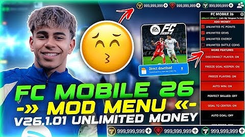 FC Mobile 26 MOD MENU v26.1.01 - Unlimited Money, Fc Points | FC MOBILE MOD APK 2025