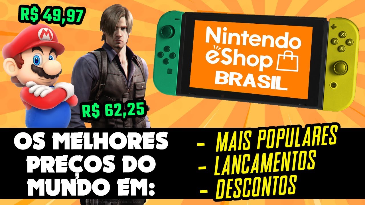 Como usar a Nintendo eShop do Brasil para comprar jogos de Switch