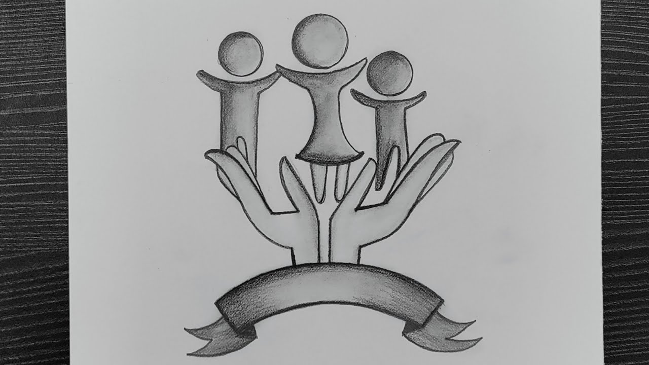 Easy Drawing For National Youth Day // How To Draw National Youth Day