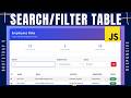 Bootstrap 5 Search Filter Table | Employee Records with Dropdown Filters &amp; JavaScript