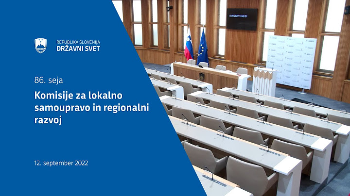 86. seja Komisije za lokalno samoupravo in regionalni razvoj
