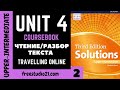 Solutions Upper-Intermediate SB | Unit 4 | текст Travelling Online -2