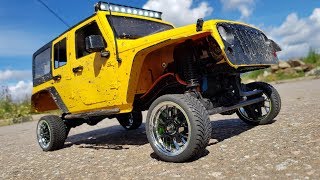 Что может JEEP в грязи на колесах от легковушки! ... RC mudding, touring tires