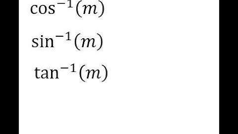 inverse trig functions - 4 of 4 - variables