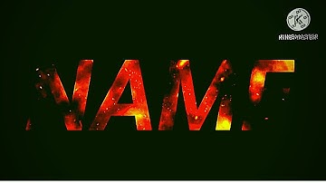 How To Make Name Intro in Kinemaster Tutorial || Fire Flame.