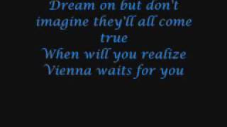 Miniatura de vídeo de "Billy Joel- Vienna (with lyrics)"