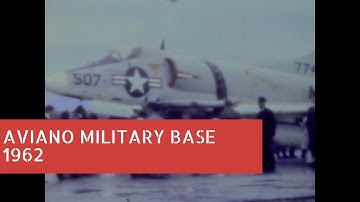 Aviano Military base 1962 Archival Footage