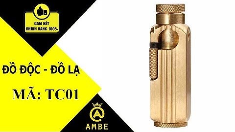 Bật lửa xăng đúc nguyên khối bằng đồng TC01 - Ambe.vn