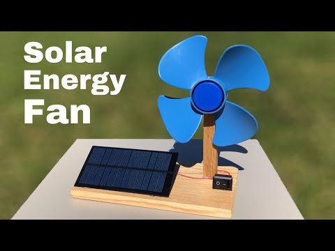 How to Make Solar Powered Electric Fan - DIY
