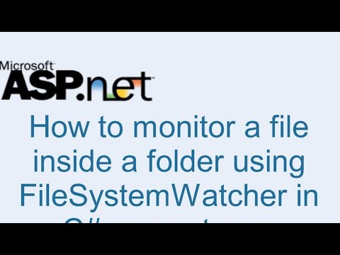 How to monitor a file inside a folder using FileSystemWatcher in C# asp net mvc
