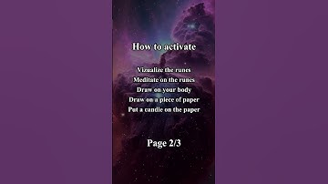 Runes for conception Learn to activate the runes safely on my course