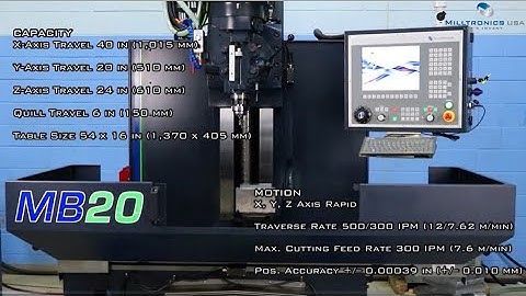 Introducing the Milltronics MB20 3-Axis Toolroom Mill!